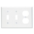 Leviton Combination 3 Gang Wallplate 80521-W